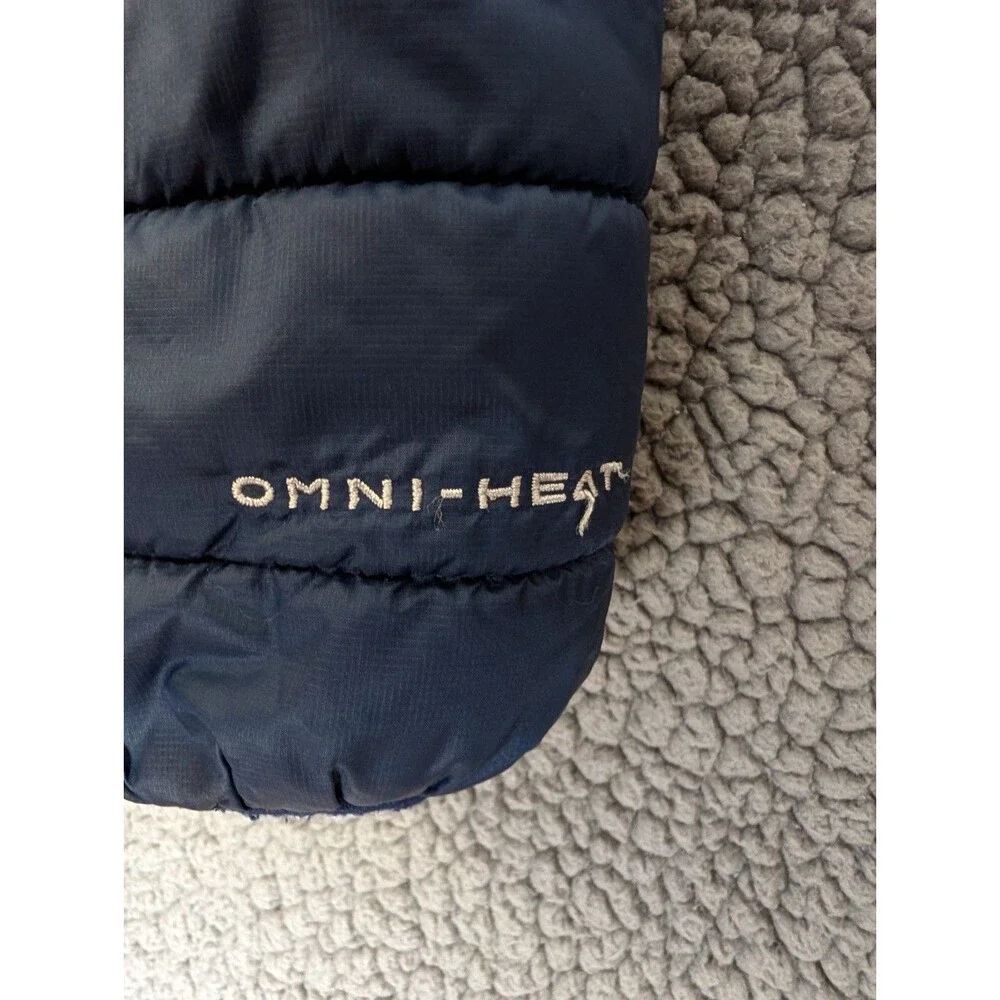 Columbia Men's Crested Butte II Omni Heat Jacket Navy Large Puffer Quilted